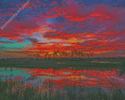 Florida Sunset Big Cypress Diamond Paintings