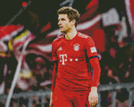 Footballer Thomas Muller Diamond Paintings