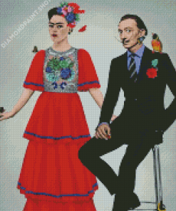 Frida And Dali Diamond Paintings