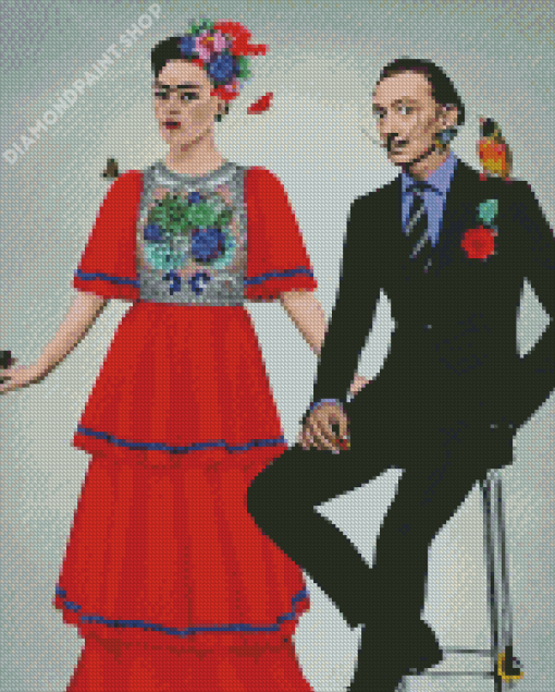 Frida And Dali Diamond Paintings