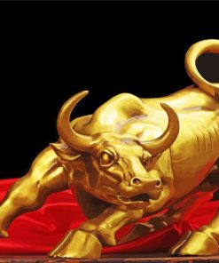 Gold Bull Decoration Diamond Painting