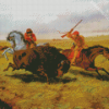 Hunting Buffalo Diamond Paintings