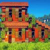 Italian Minecraft House Diamond Painting