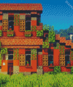 Italian Minecraft House Diamond Painting