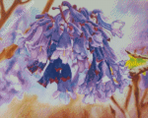 Jacaranda Flowering Plant Diamond Painting