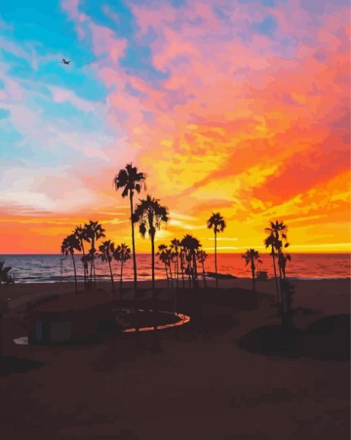 LA Sunset Diamond Paintings