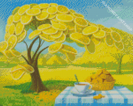 Lemon Tree Garden Diamond Painting