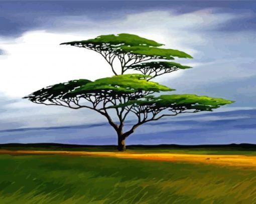 Lion King Tree Diamond Paintings