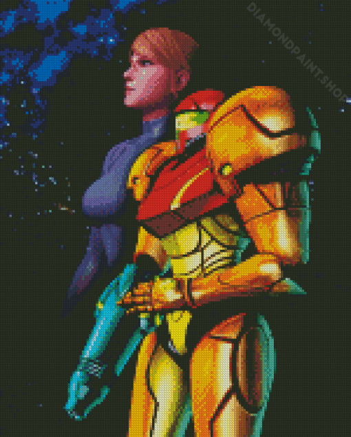 Metroid Samus Diamond Paintings