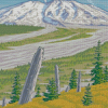 Mount St Helens Poster Art Diamond Paintings