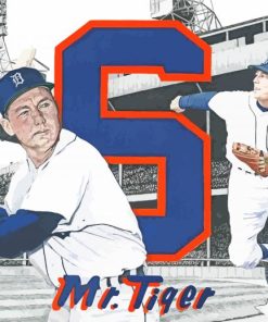 Mr Tiger Al Kaline Diamond Paintings