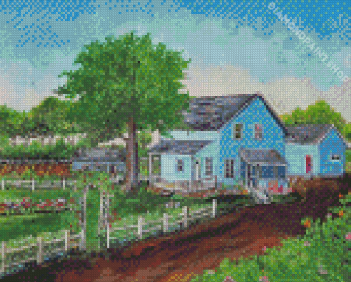 Old Farmhouse Art Diamond Paintings