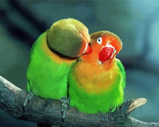 Parrot Love Bird Diamond Paintings