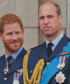 Prince William And Harry Diamond Paintings