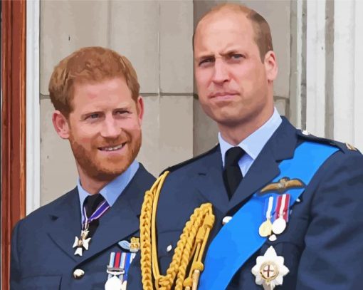 Prince William And Harry Diamond Paintings