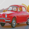 Red Renault Car Diamond Painting