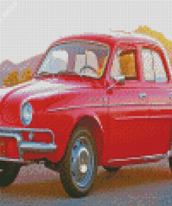 Red Renault Car Diamond Painting