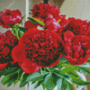 Red Peony Diamond Paintings