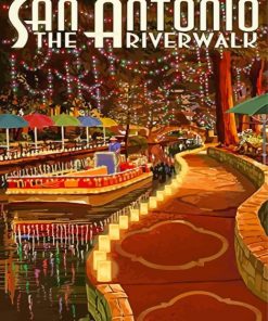 Riverwalk Poster Diamond Paintings