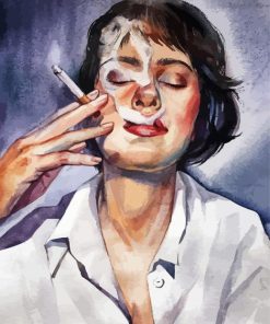 Smoke Girl Diamond Paintings