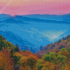 Smoky Mountain Illustrattion Diamond Paintings