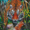 Sneaky Tiger Diamond Paintings