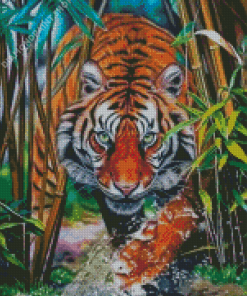 Sneaky Tiger Diamond Paintings