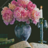 Still Life With Peonies Flowers Diamond Paintings