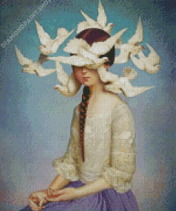 The Birds Girl Diamond Painting