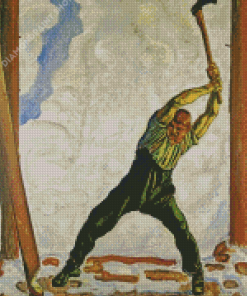 The Lumberjack Art Diamond Paintings