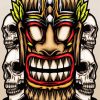 Tiki Skull Diamond Paintings