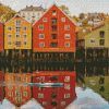 Trondheim Houses Diamond Painting