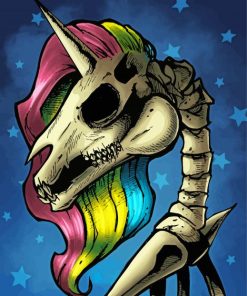 Unicorn Skull Diamond Paintings