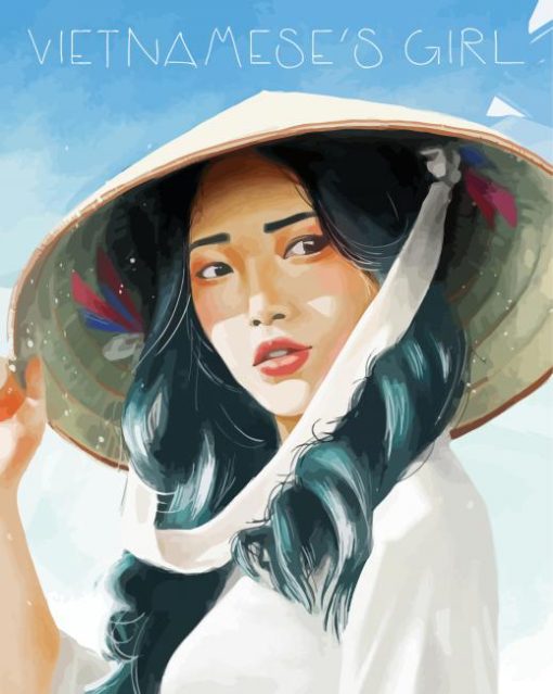 Vietnamese Girl Art Diamond Paintings