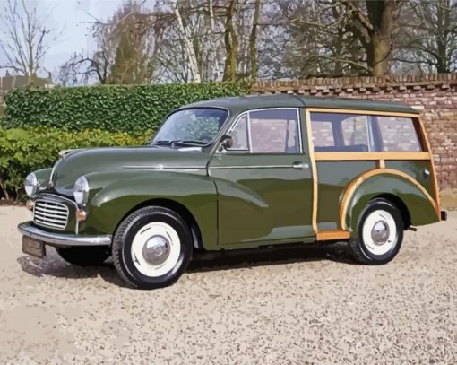 Vintage Morris Minor Traveller Diamond Paintings