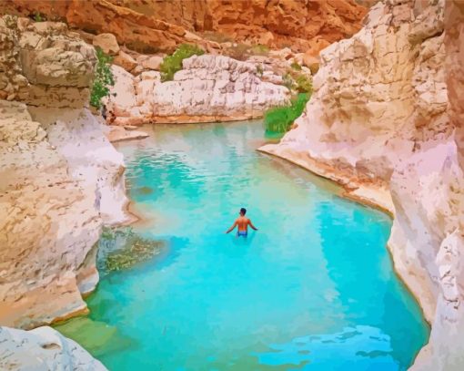 Wadi Ash Shab Oman Diamond Paintings