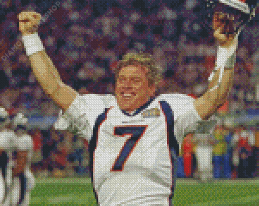 Young John Elway Diamond Paintings