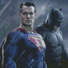 Aesthetic Batman And Superman Diamond Paintings