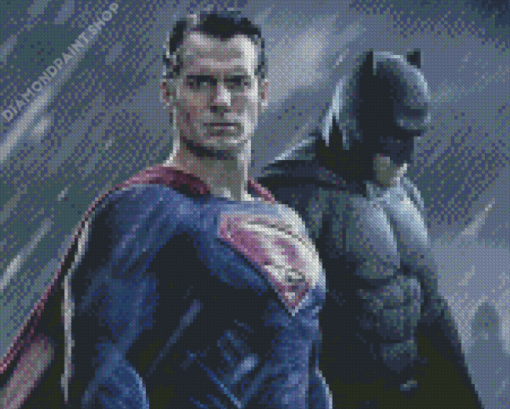 Aesthetic Batman And Superman Diamond Paintings