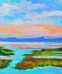 Aesthetic Marsh View Diamond Painting