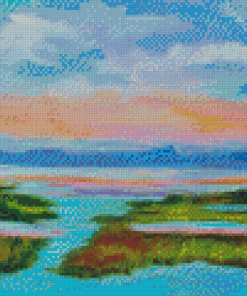 Aesthetic Marsh View Diamond Painting