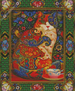 Aesthetic Tapestry Cat Art Diamond Painting