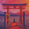 Aesthetic Torii Gate Diamond Paintings