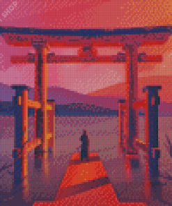 Aesthetic Torii Gate Diamond Paintings