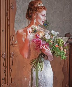 Aesthetic Vintage Wedding Bride Diamond Painting