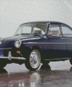 Black Vw Fastback Diamond Painting