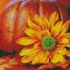 Cool Fall Pumpkin Scene Diamond Paintings