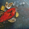 Crayfish And Oysters Diamond Painting