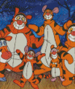 Cute The Tigger Movie Diamond Paintings