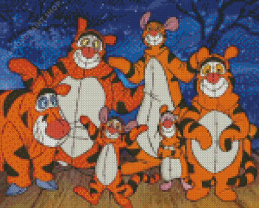 Cute The Tigger Movie Diamond Paintings